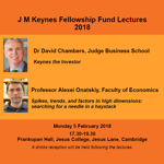J M Keynes Fellowship Fund Lectures 2018